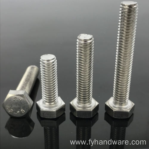 stainless steel hex a2-70 bolt standard size